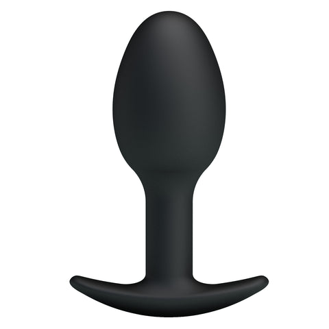 Baile Pretty Love Silicone Anal Balls Butt Plug Black Movement Activated - Butt Plugs