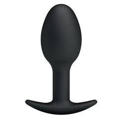 Pretty Love Silicone Anal Balls Butt Plug Black - 3.34 Inches - Butt Plugs