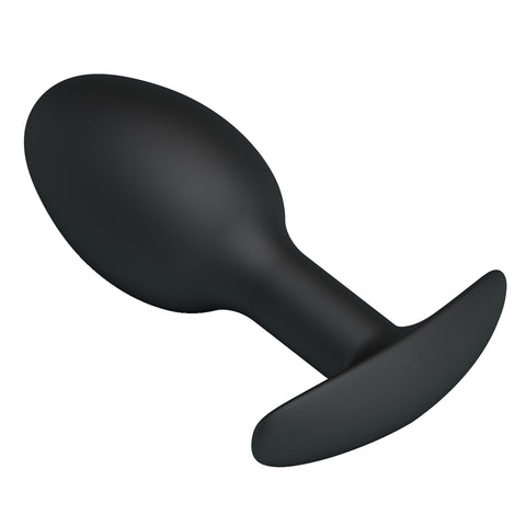 Baile Pretty Love Silicone Anal Balls Butt Plug Black Movement Activated - Butt Plugs