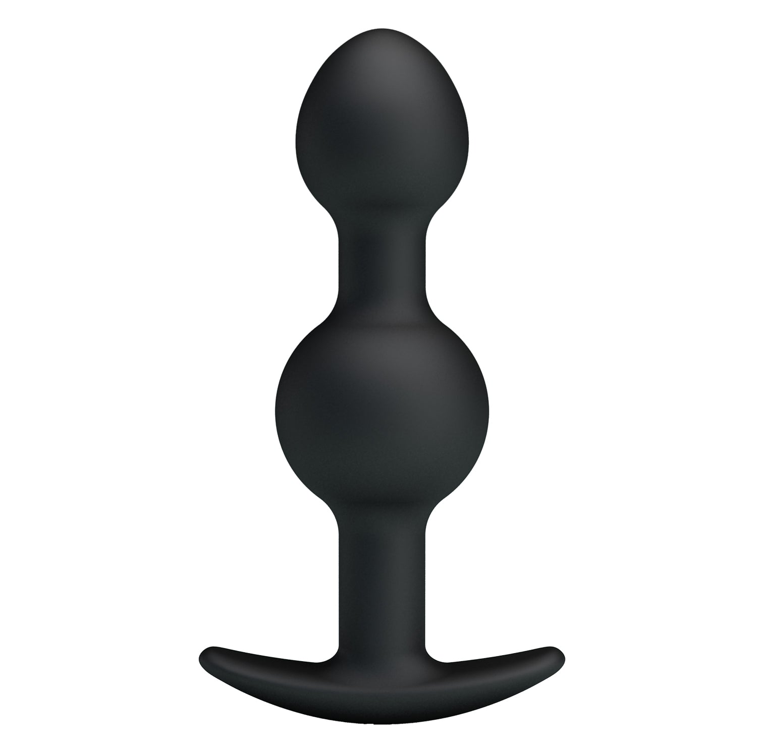 Pretty Love Silicone Anal Balls Butt Plug Black - 4.05 Inches - Butt Plugs
