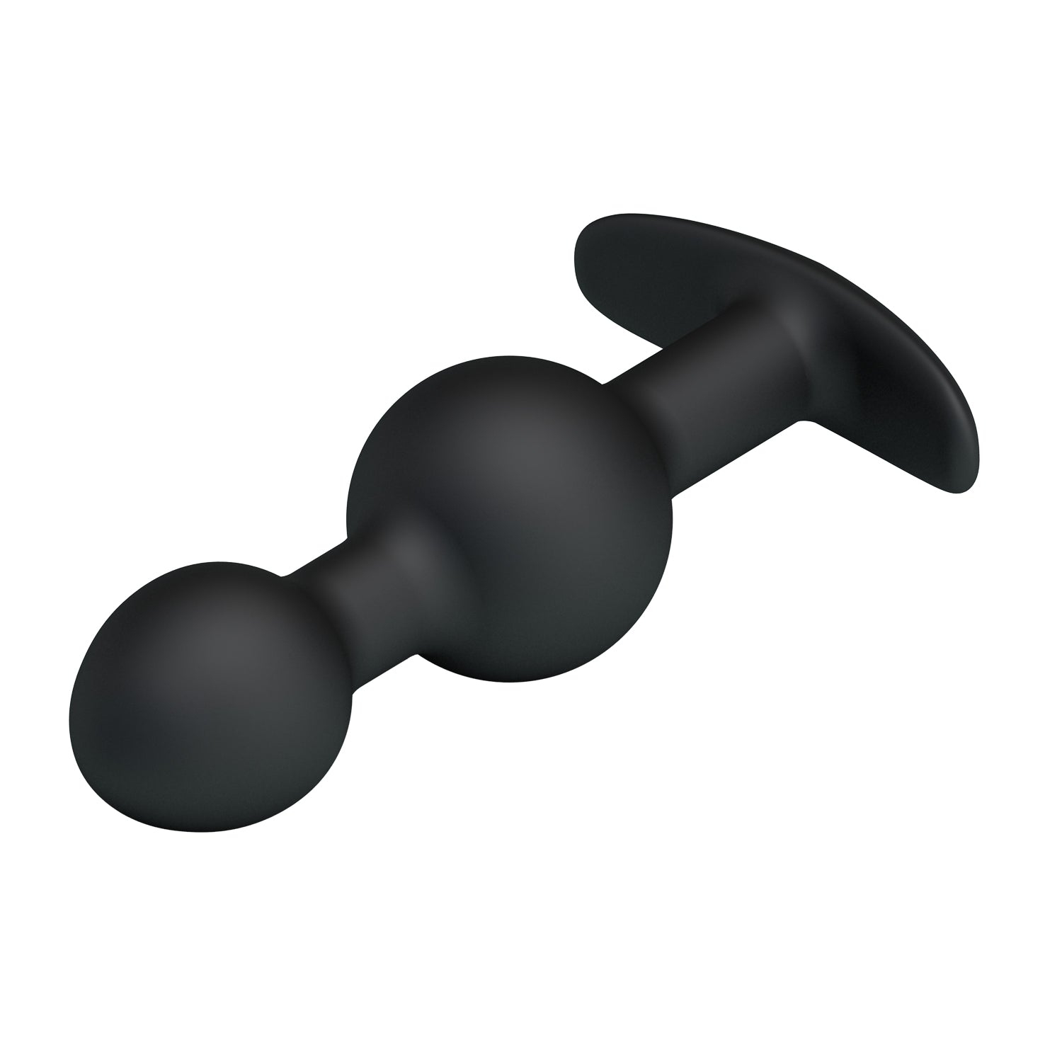 Pretty Love Silicone Anal Balls Butt Plug Black - - Butt Plugs