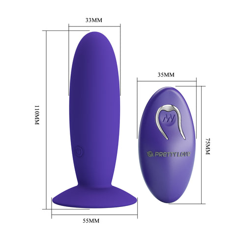 Baile Pretty Love Remote Control Vibrating Butt Plug Youth - Butt Plugs
