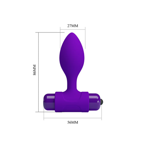 Baile Pretty Love 10 Functions Vibrating Butt Plugs with Removable Bullet - Butt Plugs
