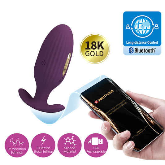 Pretty Love Jefferson App Control Butt Plug Byzantium - Default Title - Butt Plugs