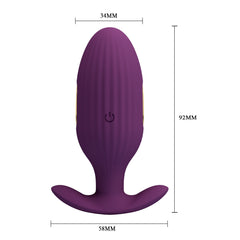 Pretty Love Jefferson App Control Butt Plug Byzantium - - Butt Plugs