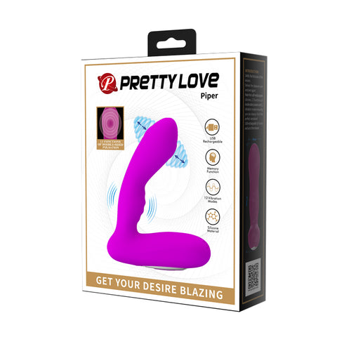Baile Piper USB Rechargeable Silicone Prostate Vibrator - Prostate Toys