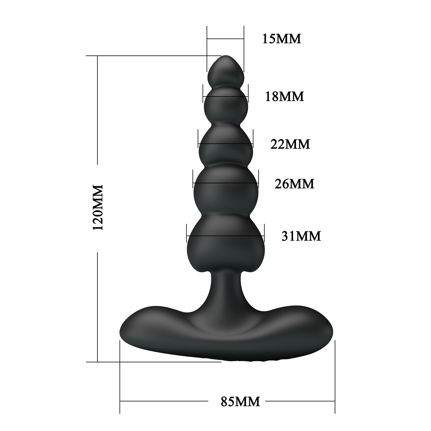 Baile Corban Rechargeable Silicone Butt Plug - Butt Plugs