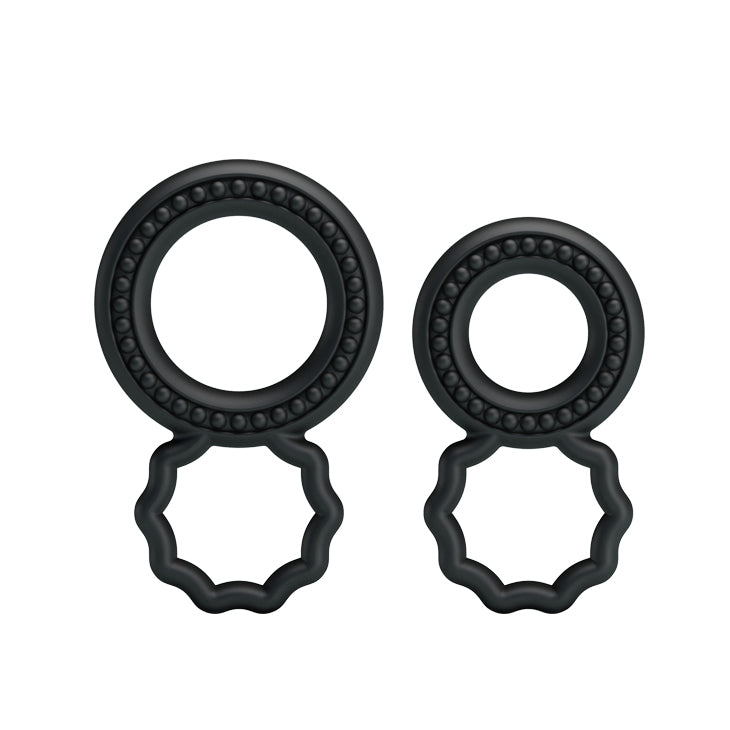 Baile Dual Pack Mens Stretchy Silicone Cock Ring - Stretchy Cock Rings