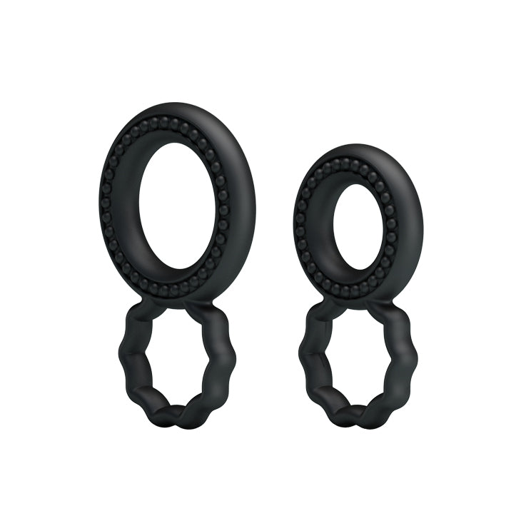 Baile Dual Pack Mens Stretchy Silicone Cock Ring - Stretchy Cock Rings
