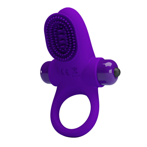 Baile Pretty Love 10 Functions Silicone Vibrant Penis Ring II Dual Stimulation - Vibrating Cock Rings