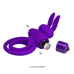 Pretty Love 10 Functions Silicone Vibrant Penis Ring III - - Vibrating Cock Rings