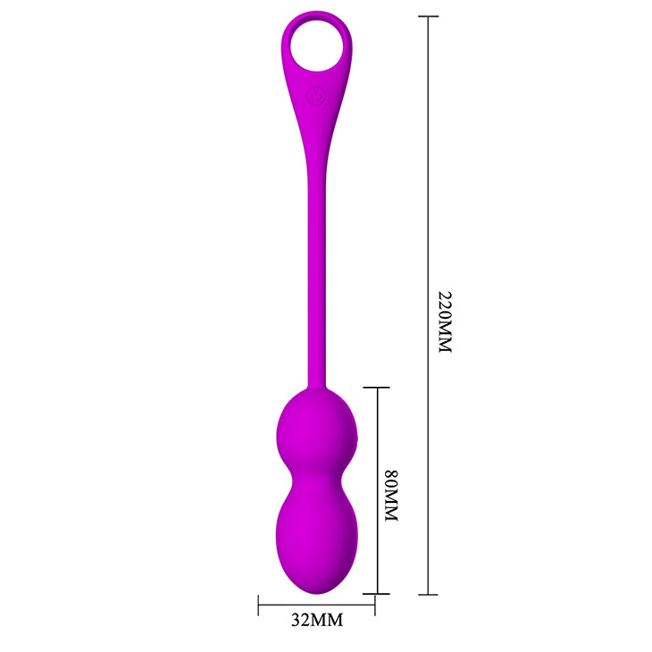 Baile Elvira 12 Functions Rechargeable Vibrating Kegel Ball - Love Eggs and Kegel Exercisers