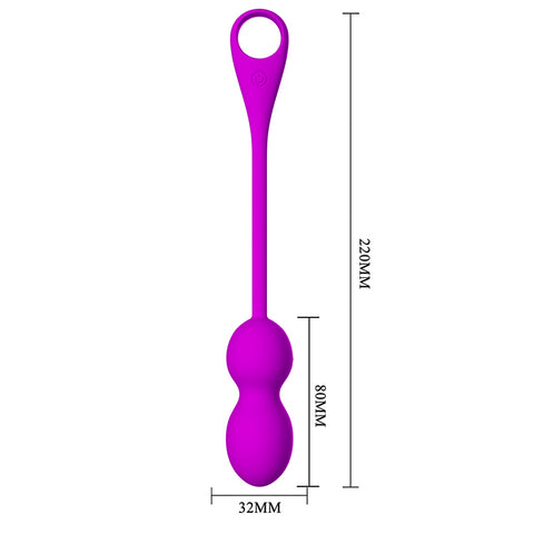 Baile Elvira 12 Functions Rechargeable Vibrating Kegel Ball - Love Eggs and Kegel Exercisers