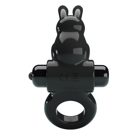 Baile Pretty Love Exciting Vibrating Cock Ring With Rabbit Ears - Vibrating Cock Rings
