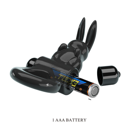 Baile Pretty Love Exciting Vibrating Cock Ring With Rabbit Ears - Vibrating Cock Rings
