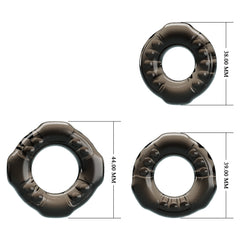 Baile Pretty Love YVONNE Combo Male Cock Ring Set - - Cock Ring Sets