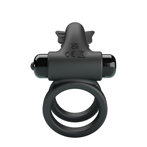 Baile Pretty Love Vibrating Passionate Silicone Cock Ring IX Double Ring - Vibrating Cock Rings