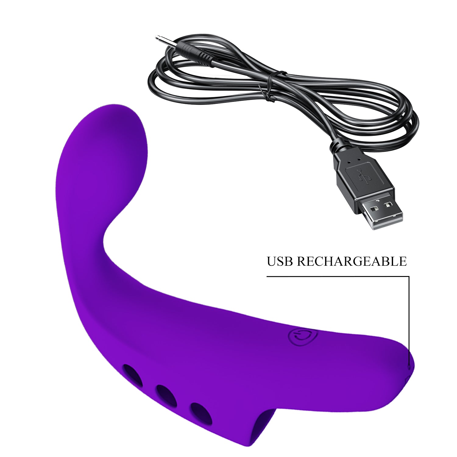 Baile Gorgon 10 Functions Silicone Finger Vibrator - Finger and Tongue Vibrators