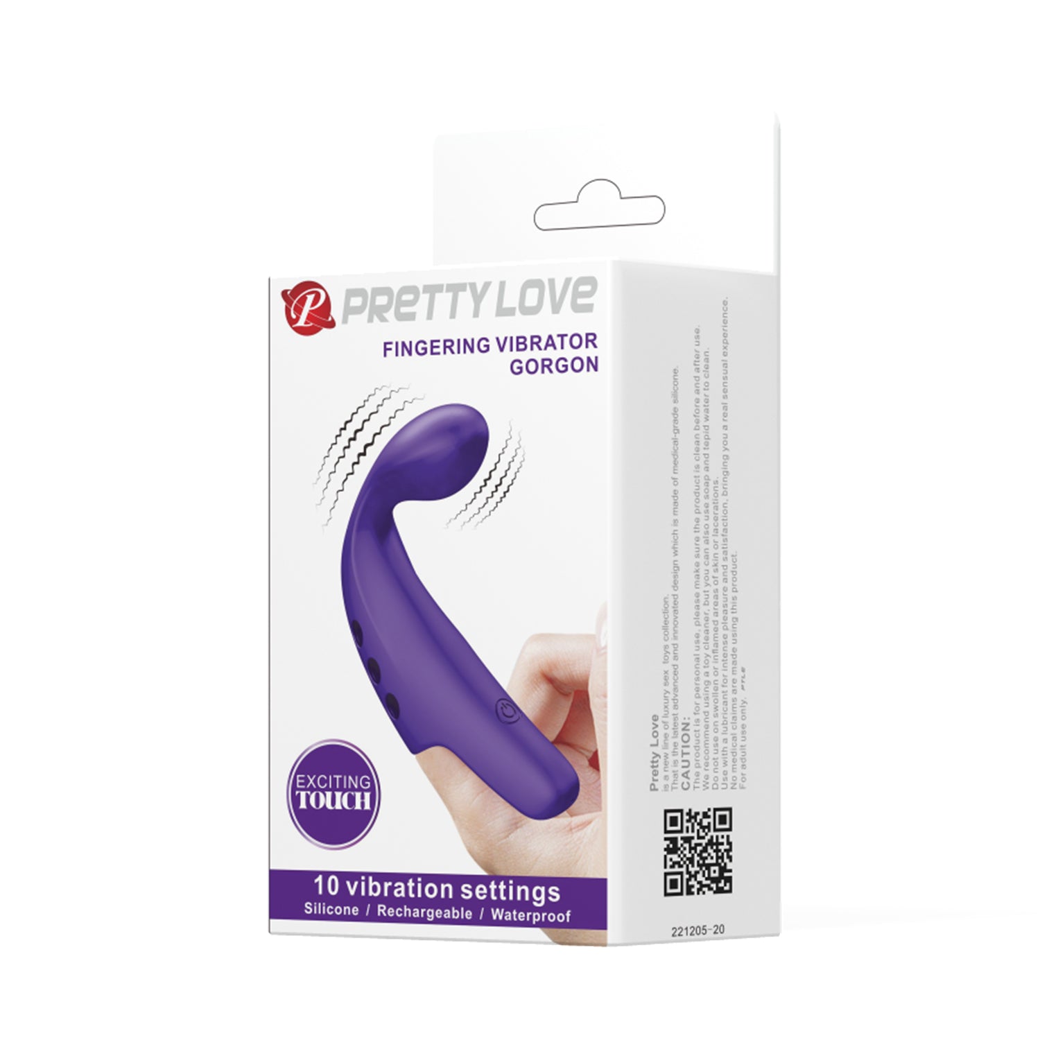 Baile Gorgon 10 Functions Silicone Finger Vibrator - Finger and Tongue Vibrators