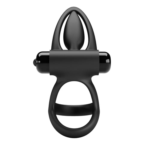 Baile Pretty Love 10 Functions Stretchy Vibrating Cock Ring Multi Textured - Vibrating Cock Rings