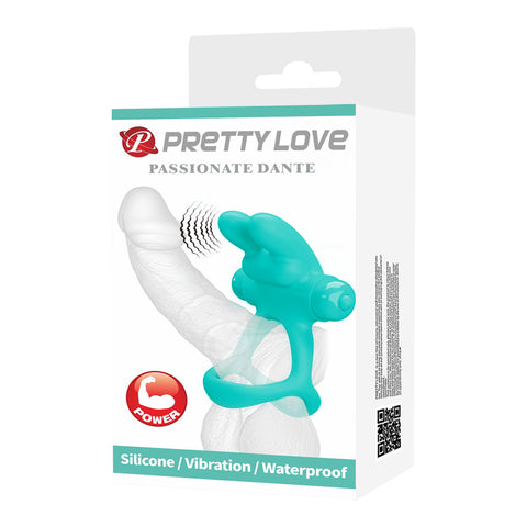Baile Pretty Love Passionate Dante Mens Vibrating Cock Ring Dual Support - Vibrating Cock Rings
