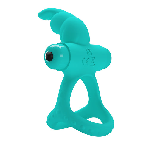 Baile Pretty Love Passionate Figgy Vibrating Male Cock Ring Dual Ring - Vibrating Cock Rings