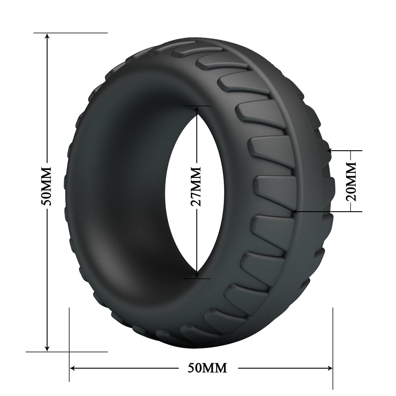Baile Dilson Super Soft Stretchy Silicone Cock Ring No.3 - - Stretchy Cock Rings