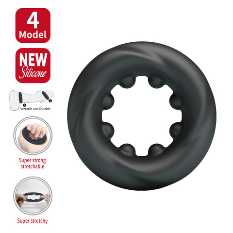 Baile Daquez Super Soft Silicone Cock Ring No.4 - Stretchy Cock Rings
