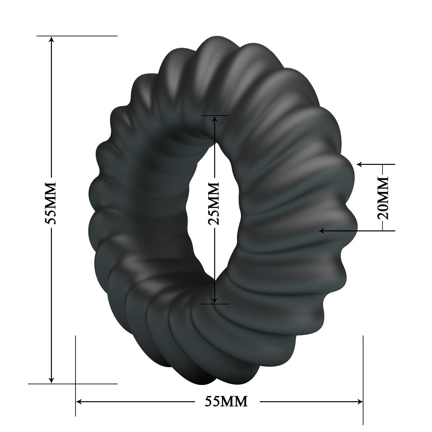Baile Fitz Super Soft Mens Silicone Cock Ring No. 8 - - Stretchy Cock Rings