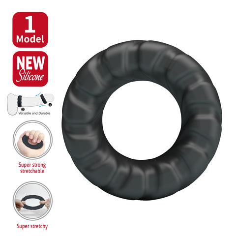 Baile Jeriko Super Soft Stretchy Silicone Cock Ring No. 1 - Stretchy Cock Rings