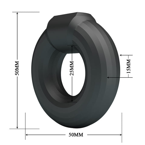 Baile Kayke Super Soft Male Silicone Cock Ring No. 2 - Stretchy Cock Rings