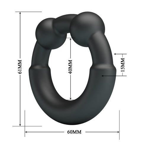 Baile Meco Super Soft Mens Silicone Cock Ring No.15 - Stretchy Cock Rings