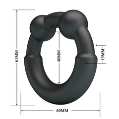 Baile Meco Super Soft Mens Silicone Cock Ring No.15 - - Stretchy Cock Rings