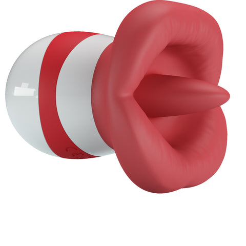 Baile The Flaming Lips Mina Clitoral Vibrator (Red/White) - Clit Ticklers and Pulsators