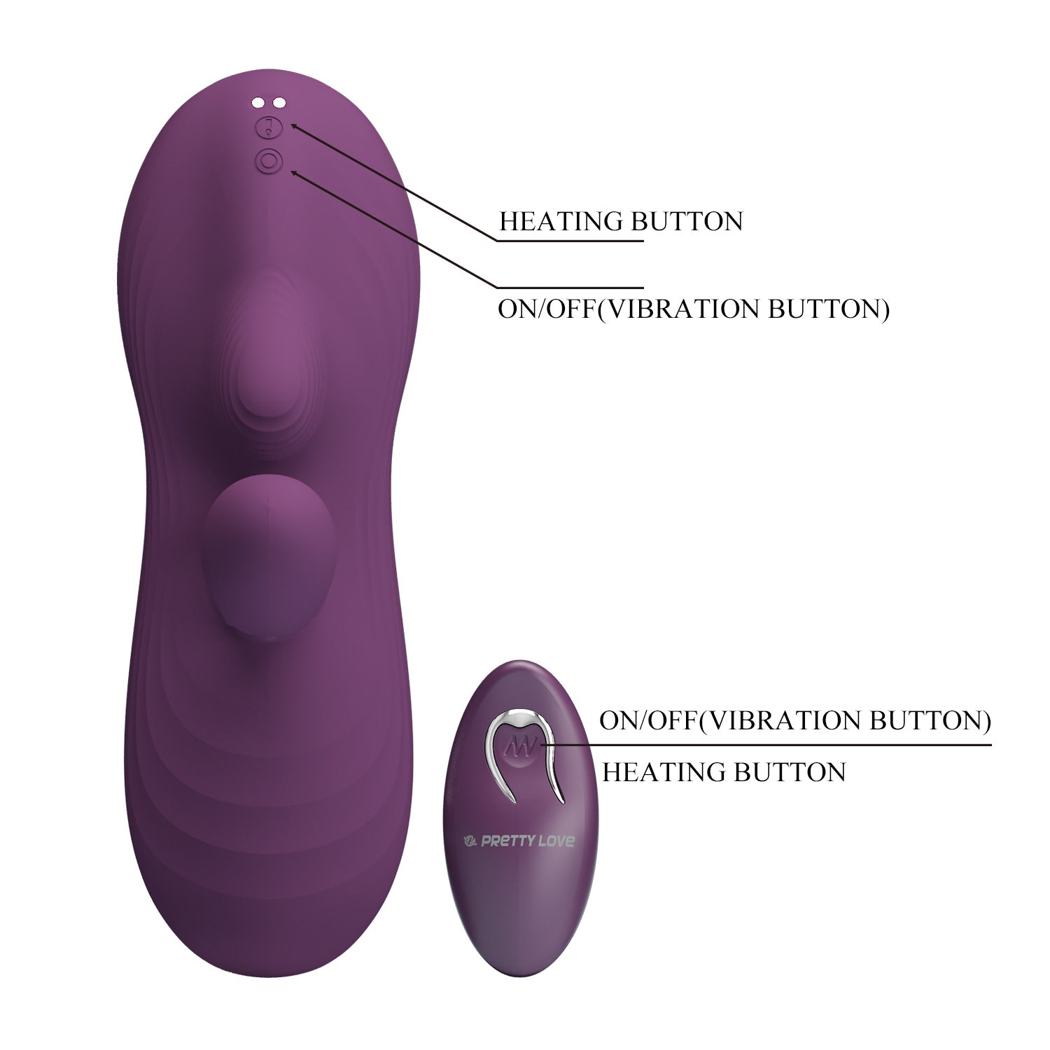 Baile Luka Rechargeable Remote Control Love Pad Vibrator - - G-Spot Vibrators