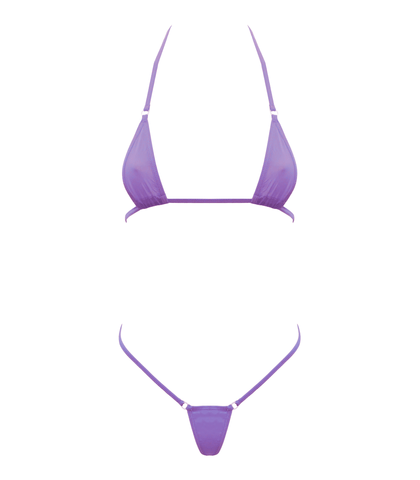 Love In Leather Spandex Fabrix Womens Micro Bikini - Bras and Bra Sets