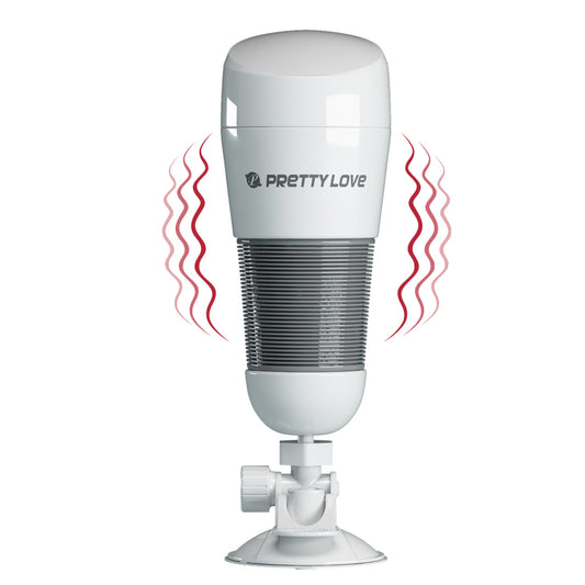 Baile Hedy Ultra Stimulation Vibrating Masturbator - White - Masturbators and Strokers