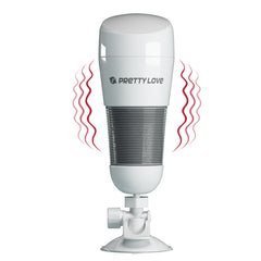 Baile Hedy Ultra Stimulation Vibrating Masturbator - White - Masturbators and Strokers