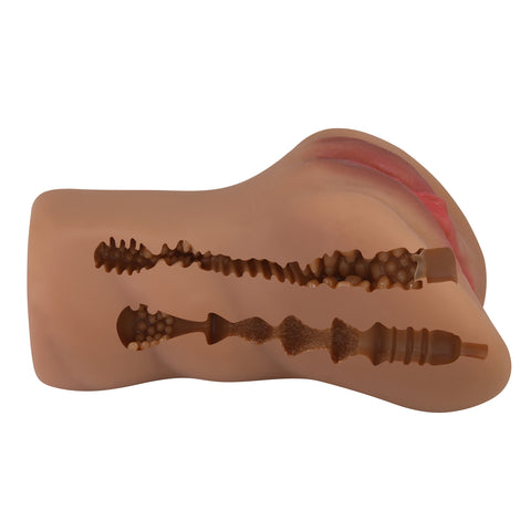 Baile Pretty Love Caroline Realistic Pussy Masturbator with Ribbed Tunnel - Masturbators and Strokers