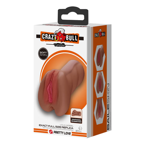 Baile Pretty Love Caroline Realistic Pussy Masturbator with Ribbed Tunnel - Masturbators and Strokers