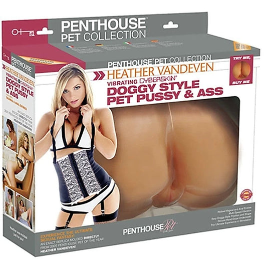 Heather Vandeven Vibrating CyberSkin Doggy Style Pet - Masturbators and Strokers