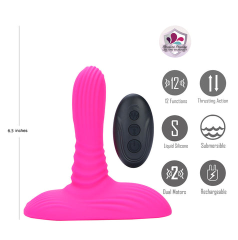 Maia ADIRA USB Rechargeable Thrusting Vibrator with Remote - G-Spot Vibrators