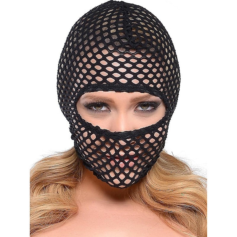 Premium Fetish Fantasy Fishnet Fetish Play Hood - Bondage Hoods