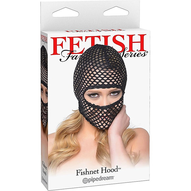 Premium Fetish Fantasy Fishnet Fetish Play Hood - Bondage Hoods