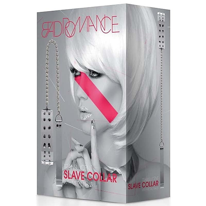 Bad Romance Translucent Slave Collar by Shots Toys - Collars and Leads
