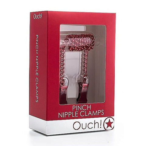 Premium Ouch Pinch Nipple Clamps by Shots Toys - Nipple and Clit Clamps