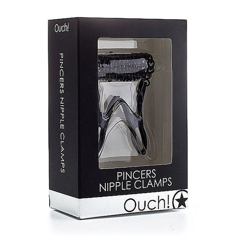Shots Toys Ouch Pincers Nipple Clamps Adjustable Pressure Adult Sex Toy - Breast and Nipple Toys