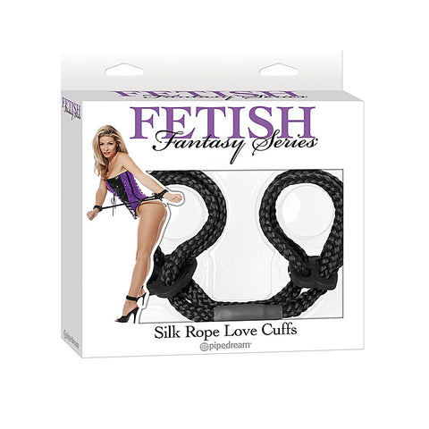 Fetish Fantasy BDSM Play Silk Rope Love Cuffs - Cuffs and Restraints