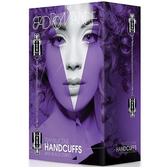 Bad Romance Translucent Handcuffs by Shots Toys - Cuffs and Restraints