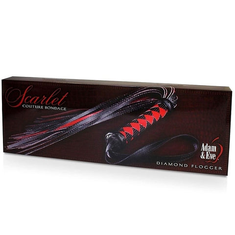 Scarlet Couture Diamond Flogger by Adam & Eve Sextoys - Whips And Crops